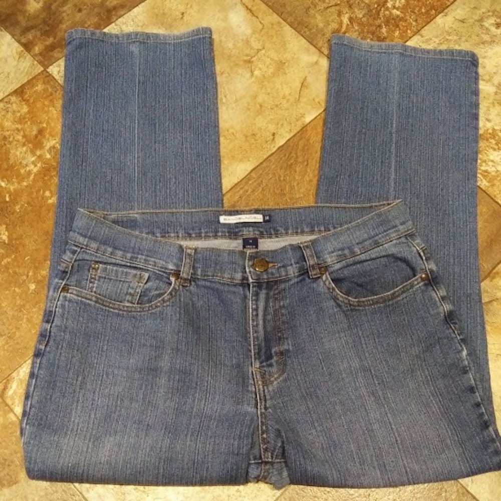 EUC*BANDOLINO CELESTE JEANS*STRAIGHT LEG*HIGH WAIST*WOMEN SIZE 14.